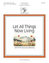 Let All Things Now Living Handbell sheet music cover